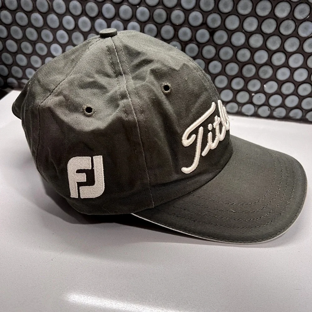 Titleist Hat Cap Strap Back Footjoy Golf‎ Adjustable Mens Green Adult Golfer